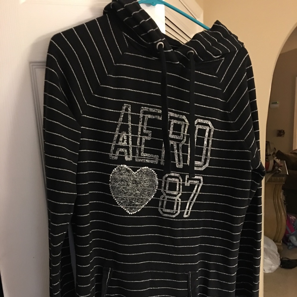 Aeropostle Sweatshirt/shirt w/glittery writing
